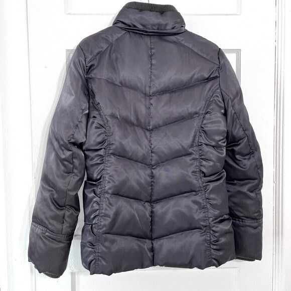 Guess Womens Down Puffer Jacket Medium M Grey Down Feather Filler Streetwear - Picture 3 of 15